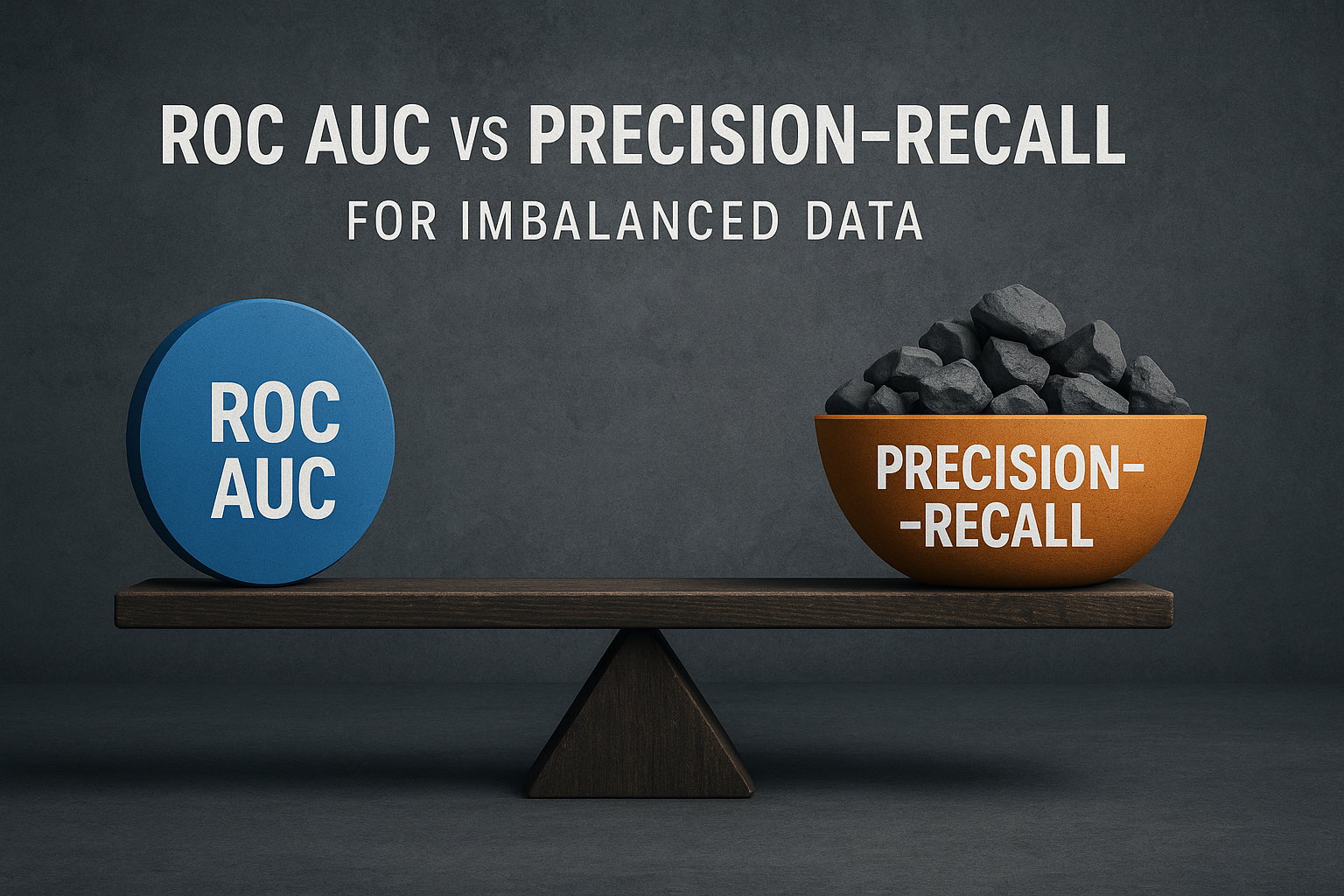 ROC AUC vs Precision-Recall for Imbalanced Data