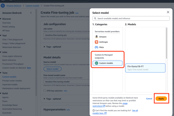Iterative fine-tuning on Amazon Bedrock for strategic model improvement | Amazon Web Services
