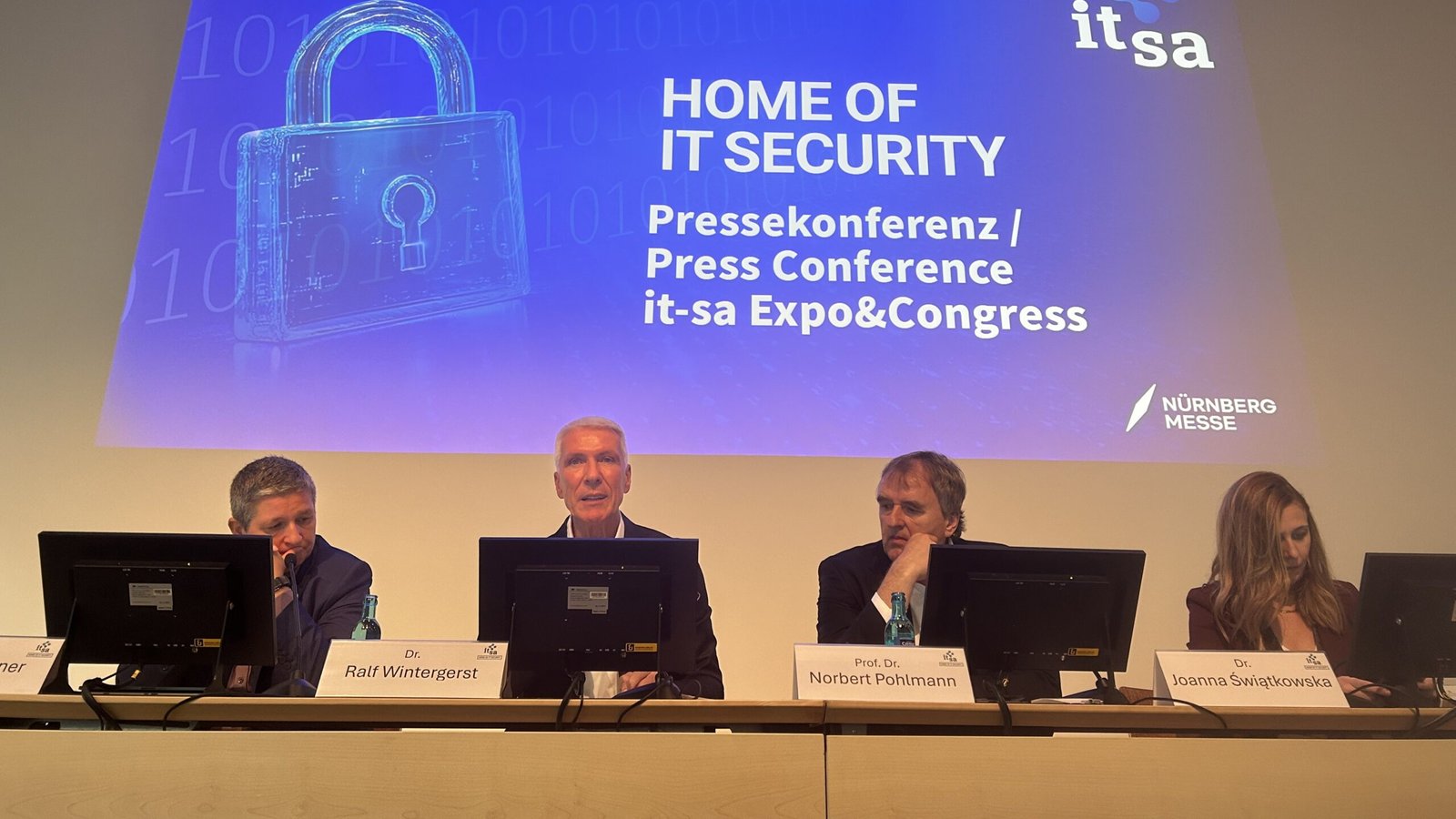 Editorial Use ONly, Germany only, it-sa 2025, PK BSI, Bitkom, Teletrust, ECSO, 16:9