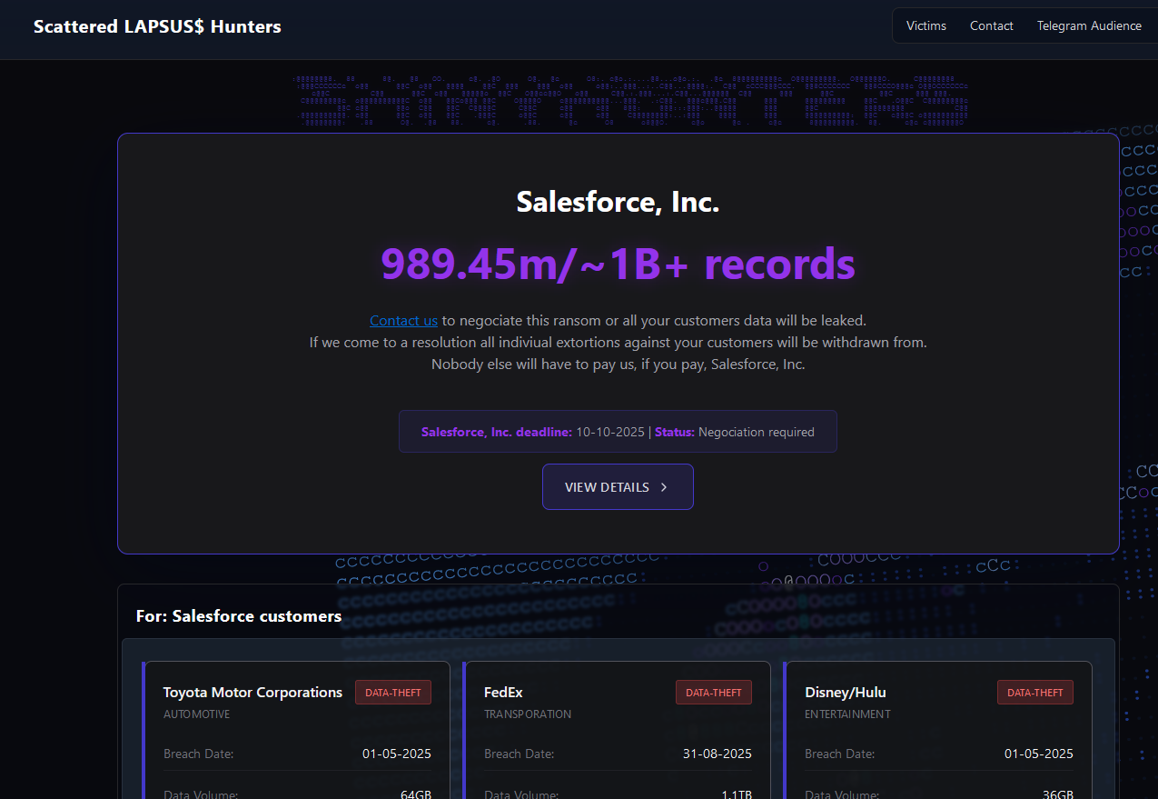 ShinyHunters Wage Broad Corporate Extortion Spree