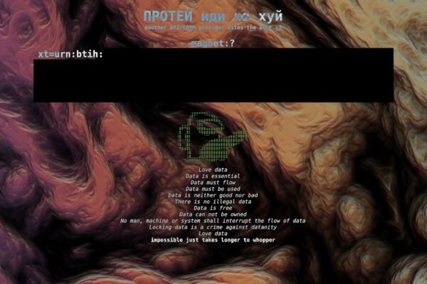 a screenshot of Protei's hacked website and defacement