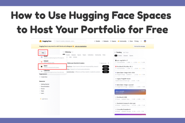 How to Use Hugging Face Spaces to Host Your Portfolio for Free