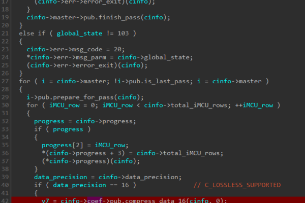 Figure 1. Hex-Rays IDA decompiler output of the jpeg_finish_compress function