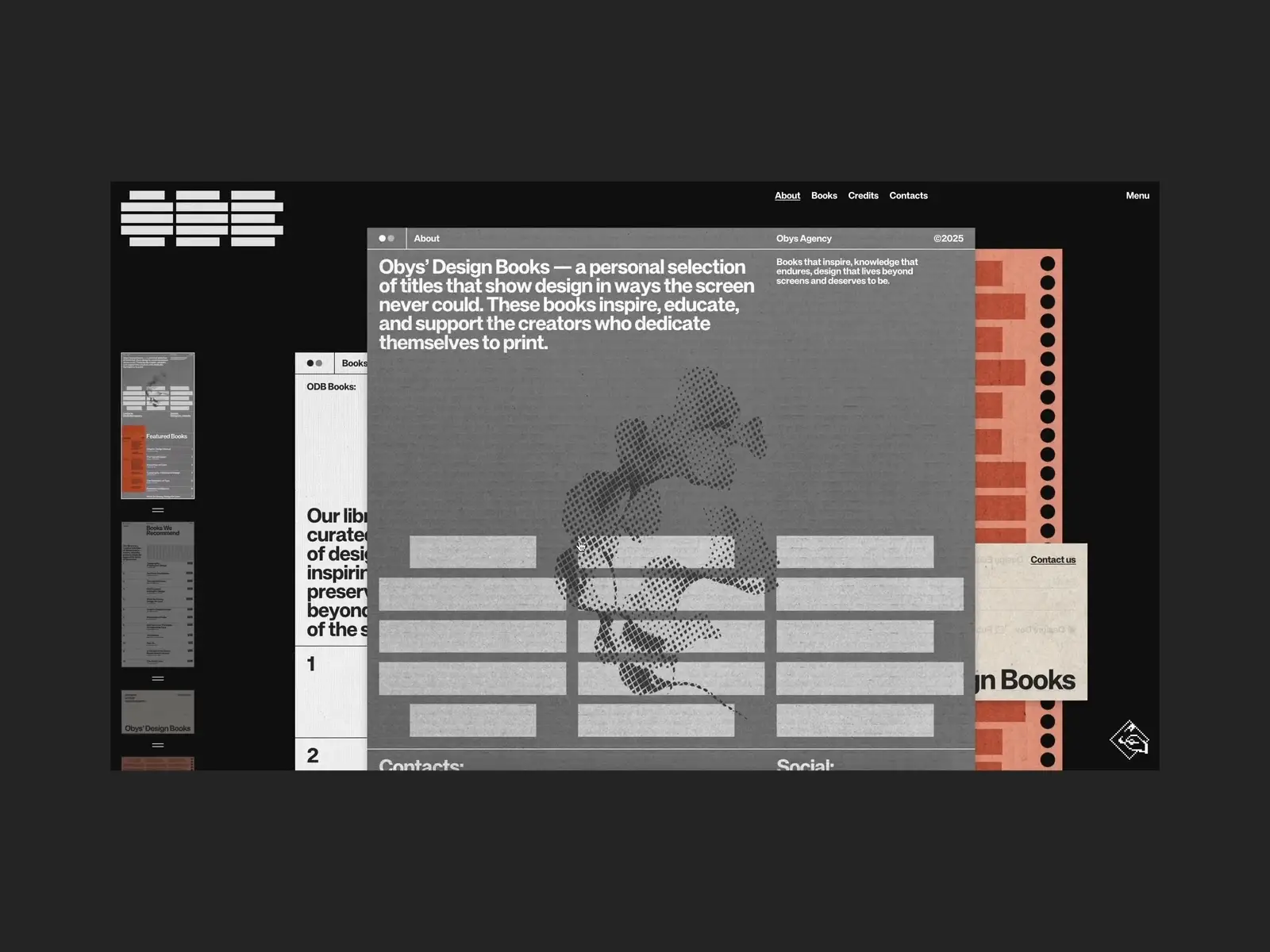 Obys’ Design Books: Turning a Reading List Into a Tactile Web Library